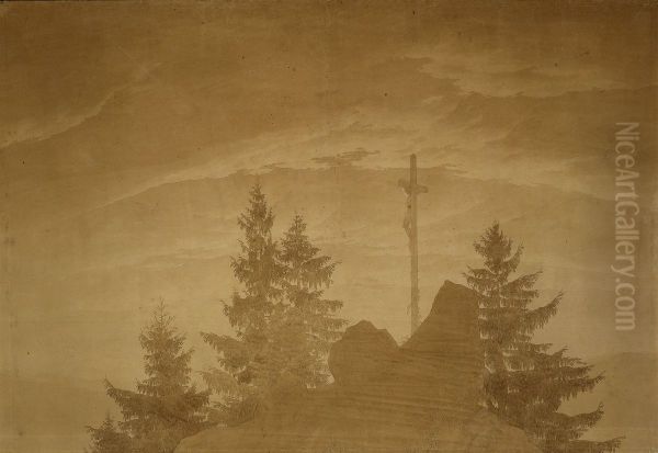 Cross in the Mountains - view 1