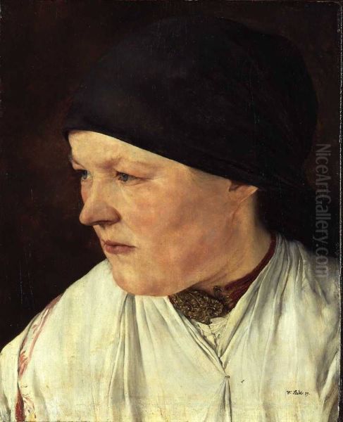 Head of a peasant girl - view 1