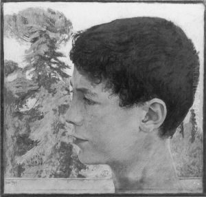 Knabenkopf by Otto Greiner