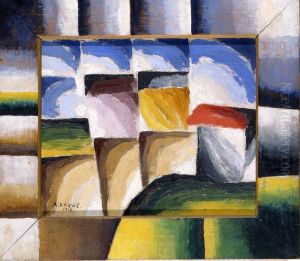 Hauser, Wiesen und Felder by Arthur Segal