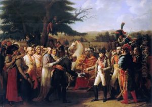 Napoleon Bonaparte receiving the keys of Vienna at the Schloss Schonbrunn, 13th November 1805