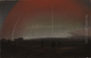 Northern lights by August Matthias Hagen