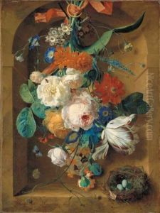 Festoon of Flowers by Jan Van Huysum