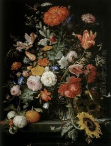 Blumenstillleben by Abraham Mignon