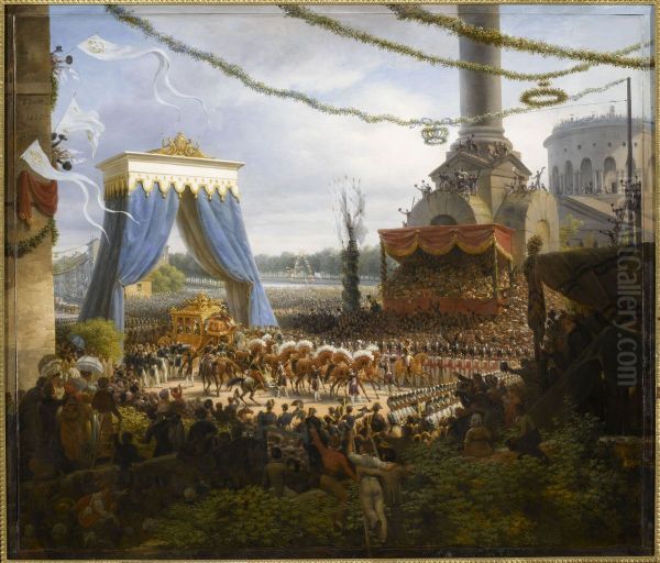 Entree de Charles X a Paris, par la barriere de la Villette, apres son sacre. 6 juin 1825 - view 1