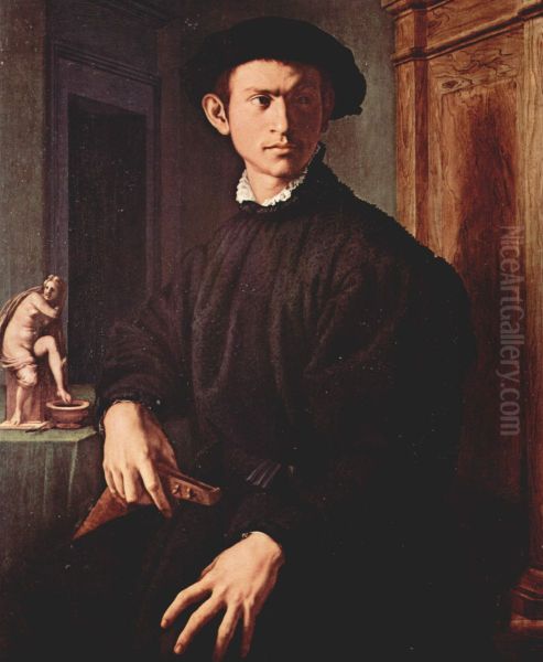 Portrait of a young man with a lute - view 1
