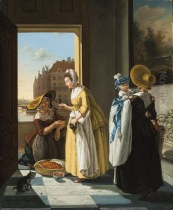The shrimp seller by Maria Margaretha La Fargue
