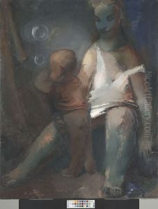 ,,Ema lapsega" by Kaarel Liimand