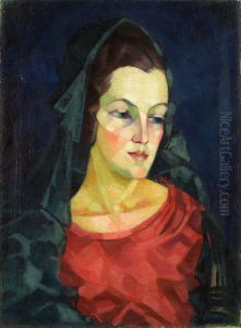 ,,Naise portree (Ludmilla Allik)" by Konrad Magi