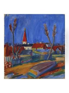 ,,Voru motiiv kirikuga" by Karl Parsimagi