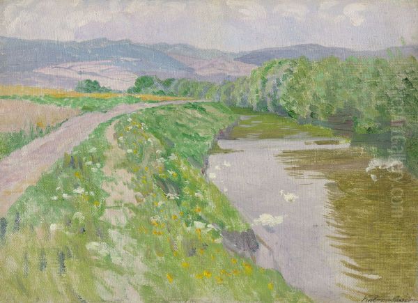 Krajina s potokom - view 1