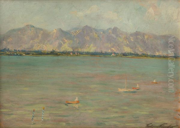 Mountain Landscape with a Lake - view 1