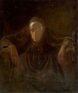 Study of an Old Woman by Laszlo Mednyanszky