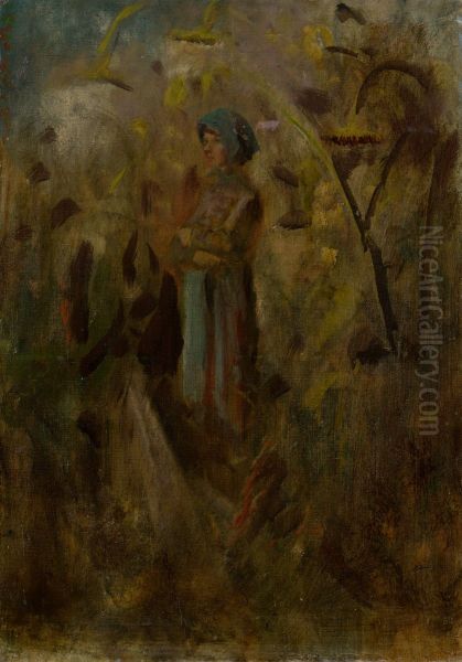 Girl on a Field - view 1