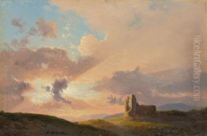 The Ruins at Sunset by Karoly Marko