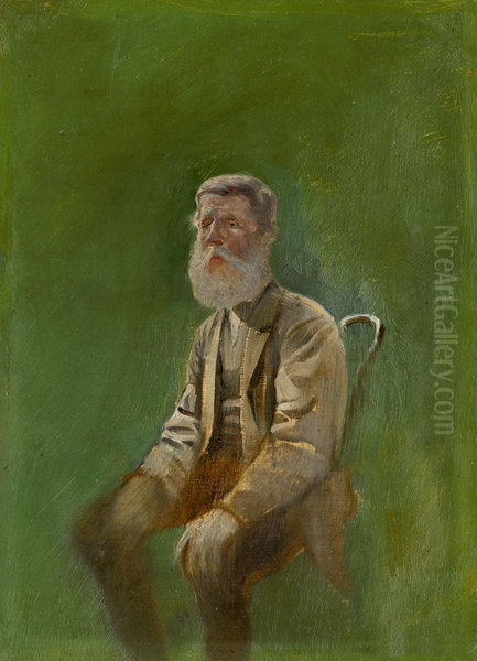 Study of a Seated Man - view 1