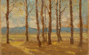 Birches in Autumn by Nandor Katona