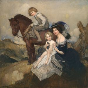 Portrait group by George W. Lambert