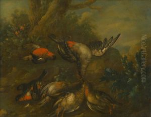 Still Life with Dead Birds by Philipp Ferdinand de Hamilton