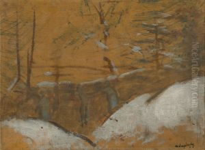 Trenches in Winter by Laszlo Mednyanszky