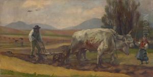 Ploughing by Jozef Hanula