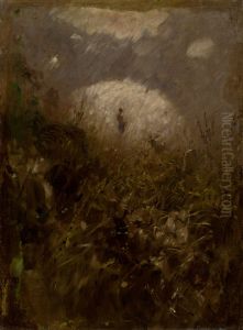 Summer Day. Goatsherd with a Goat by Laszlo Mednyanszky