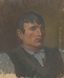 Study of a Young Man in a Dark Vest