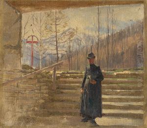 Studia kracajuceho knaza by Laszlo Mednyanszky