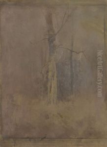 Grey Mood with a Dry Tree by Laszlo Mednyanszky