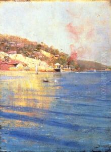 The Point Wharf, Mosman Bay by Arthur Streeton