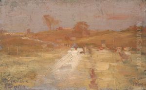 a colour impression of Templestowe by Arthur Streeton