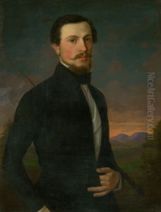Portrait of Young Man by Jozef Bozetech Klemens