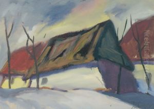 Village Motif by Zoltan Palugyay
