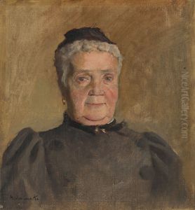 Portrait of Evelin Czobel by Laszlo Mednyanszky