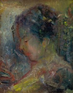 Head of a Woman in Profile by Arnold Peter Weisz-Kubincan