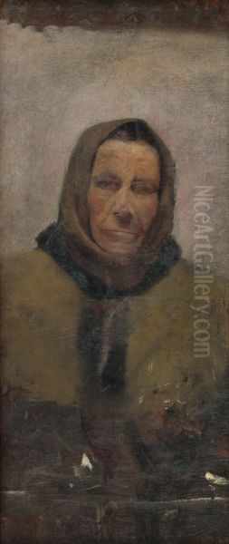 Portrait of an Old Woman in a Fur Coat - view 1