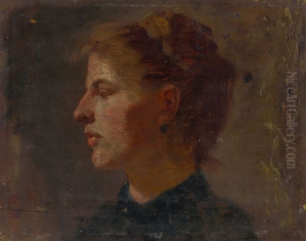 Head Study of a Younger Woman - view 1