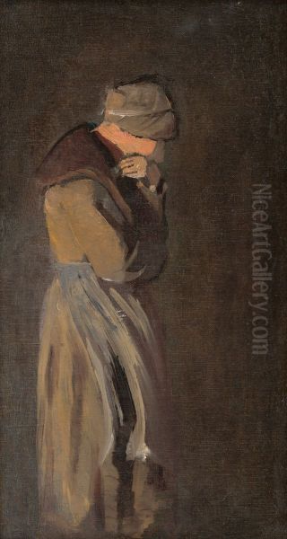 Woman by a Grave (The Widow) - view 1