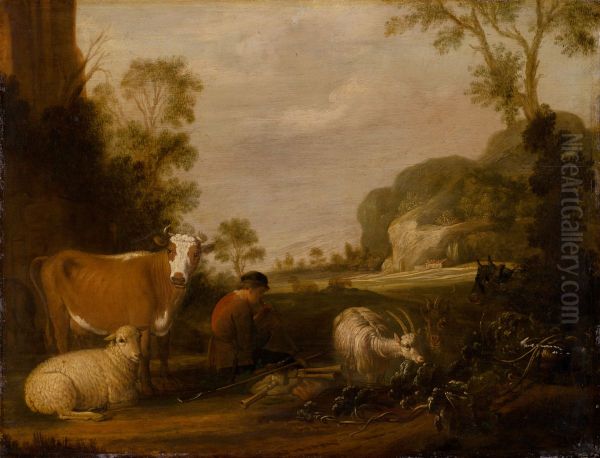 Shepherd Playing Music - view 1