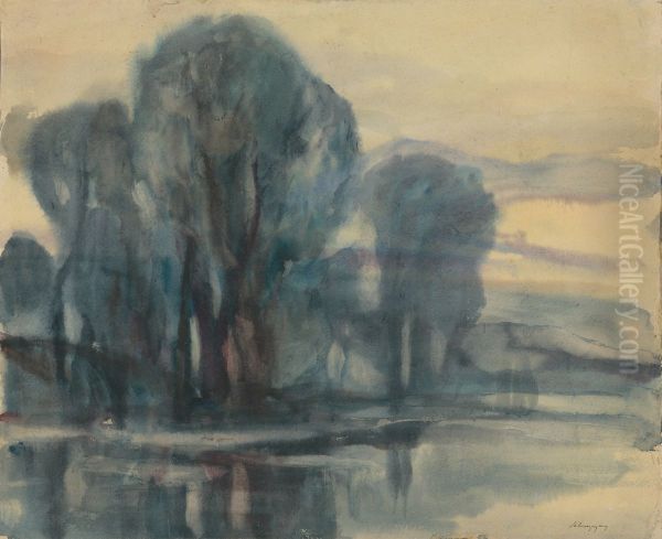 Stromy na rieke - view 1