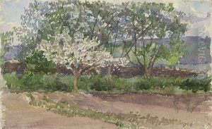 Blooming Tree by Laszlo Mednyanszky
