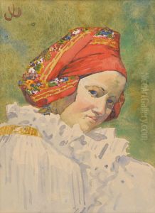 Head of a Moravian Girl Head of a Moravian Girl