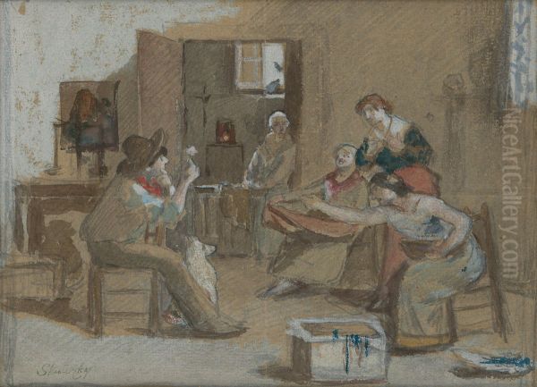 To the Most Beautiful - Study for a Painting - view 1