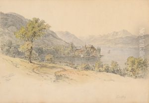 Pohlad na Kammer pri Walchenskom jazere by Karoly Lajos Libay