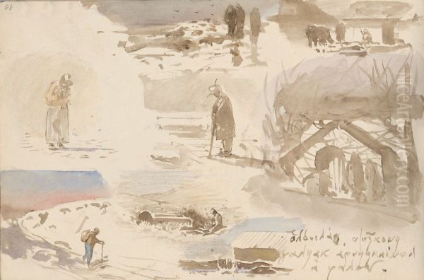 Drobne studie osmych roznych nametov - view 1
