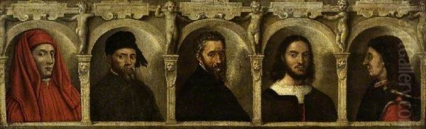 Giotto, Donatello, Michelangelo, Raphael and Brunelleschi - view 1