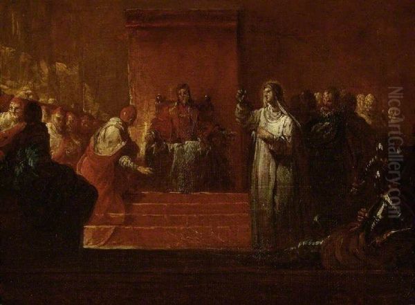Saint Catherine of Siena before Pope Gregory XI - view 1