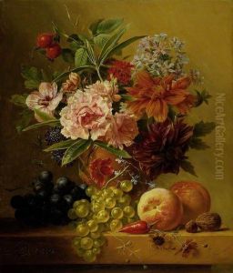 Pot of Flowers and Fruit Pot of Flowers and Fruit