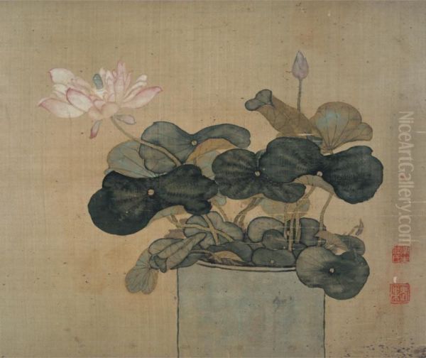 Modern Chinese Paintings From An Asian Private Collection
Lotus - view 1