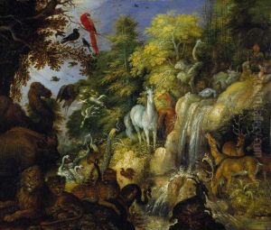 Orpheus with Beasts and Birds by Roelant Savery